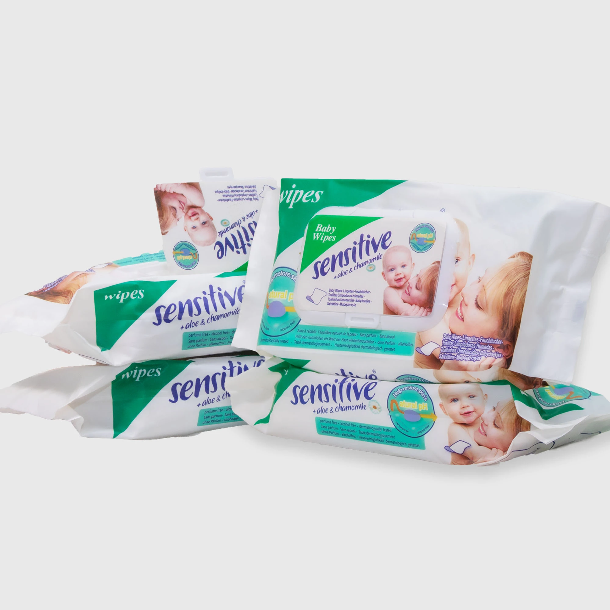 Sensitive baby cotton wipes pack of 8 with flip flop (Discount offer) price in Pakistan