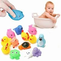 baby Soft Rubber Baby Bath Toys Set – Whistle Water Toy For Kids Boys and Girls price in Pakistan