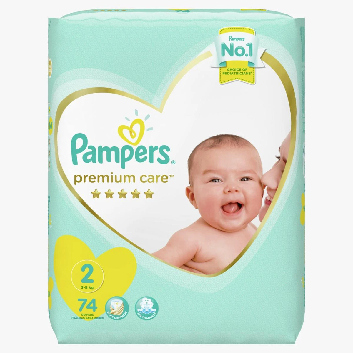 Pampers Premium Care Mainline Taped Diapers (Size 2 Small price in Pakistan