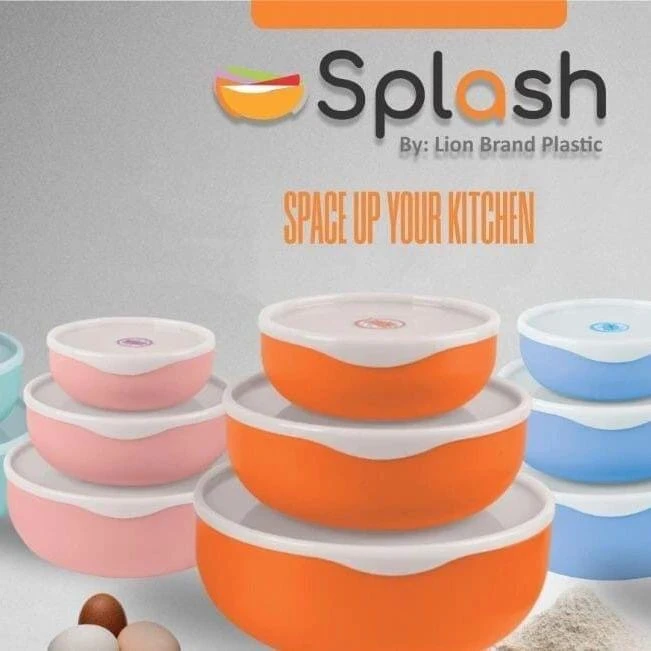 Storage bowl set 3pc very high quality plastic for kitchen price in Pakistan