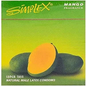 Simplex super thin natural latex mango flavored condom pack of 3 price in Pakistan