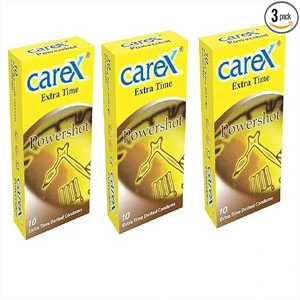 CAREX powershot Condom  (Set of 3, 30 Sheets) price in Pakistan