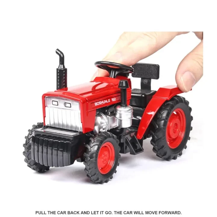 ulation Farm Tractor Car Model Light Sound Effect Doors Open Alloy Pull Back Auto Toy Gift Collection price in Pakistan
