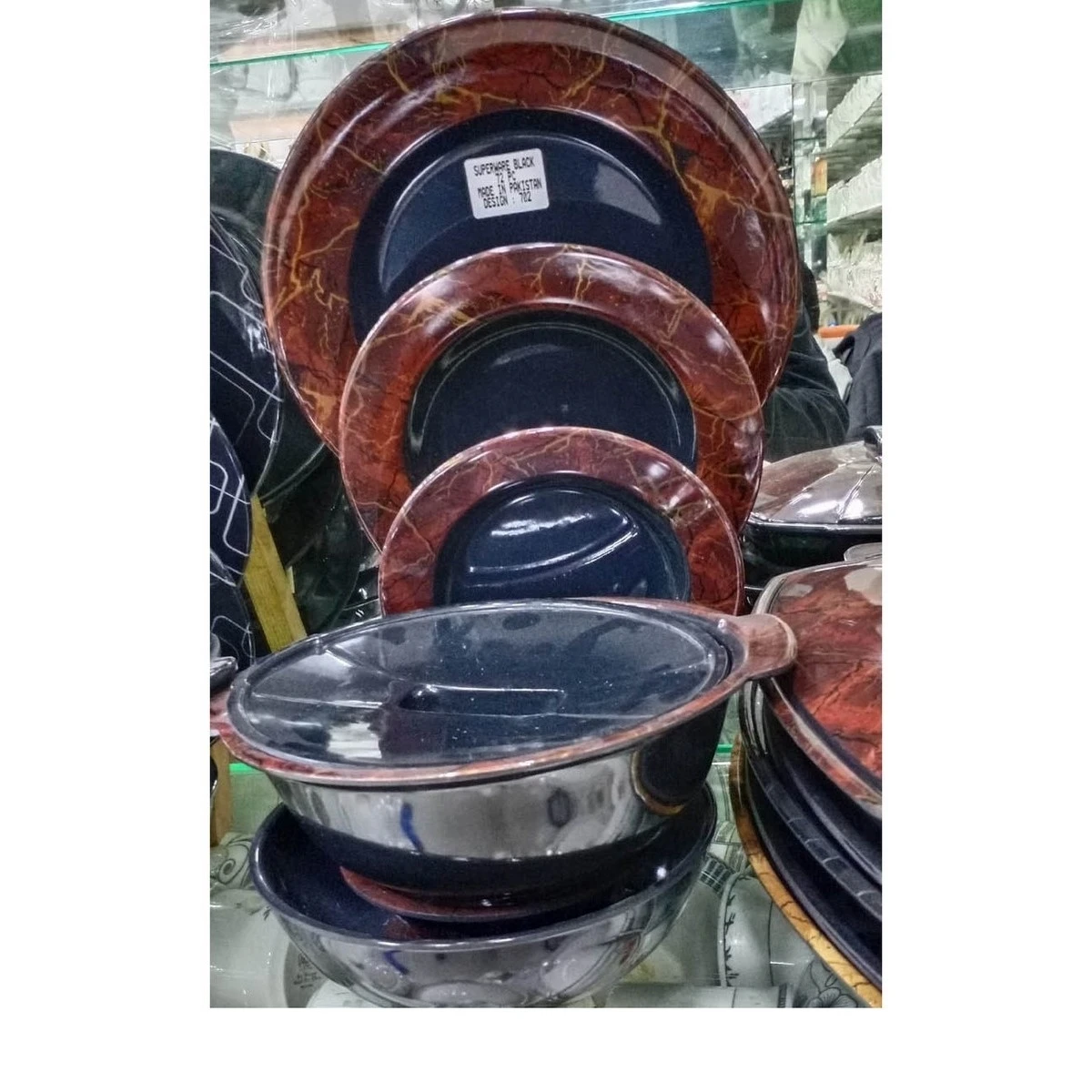 72 Pieces – Plastic Dinner Set For 8 Person Service price in Pakistan