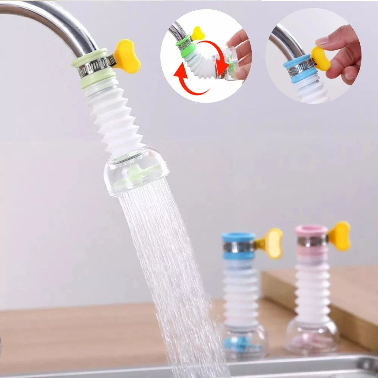 Kitchen accessories fan faucet tap shower 360 rotatable adjustable water filter kitchen tools price in Pakistan