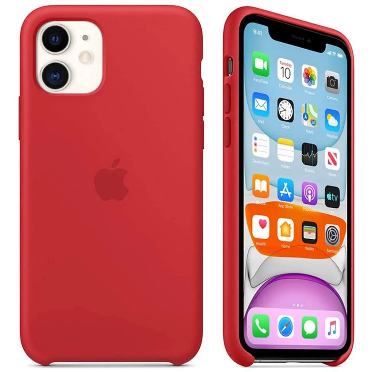 Iphone 11 Official logo Silicon case Back cover Available in Different colors price in Pakistan