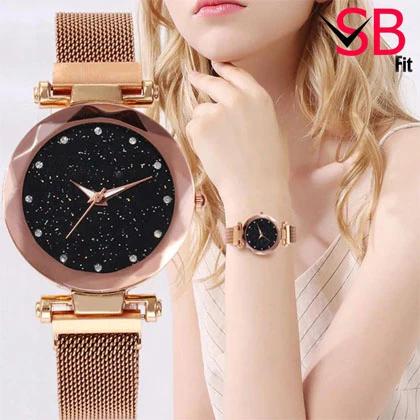 Waterproof Luxury Ladies Magnet Chain Watch For Girls  Women Magnetic Watch For Girls price in Pakistan