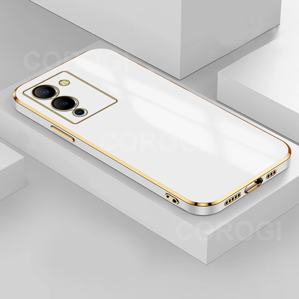 Infinix Note 12 Back Cover Luxury 6D Plating Frame Shiny Bling Phone Pounch Soft Silicone Square Phone Case price in Pakistan