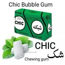 Chic Bubble Gum 60 Pcs Spearmint Flavor/ Flavor Chic Chewing gum price in Pakistan