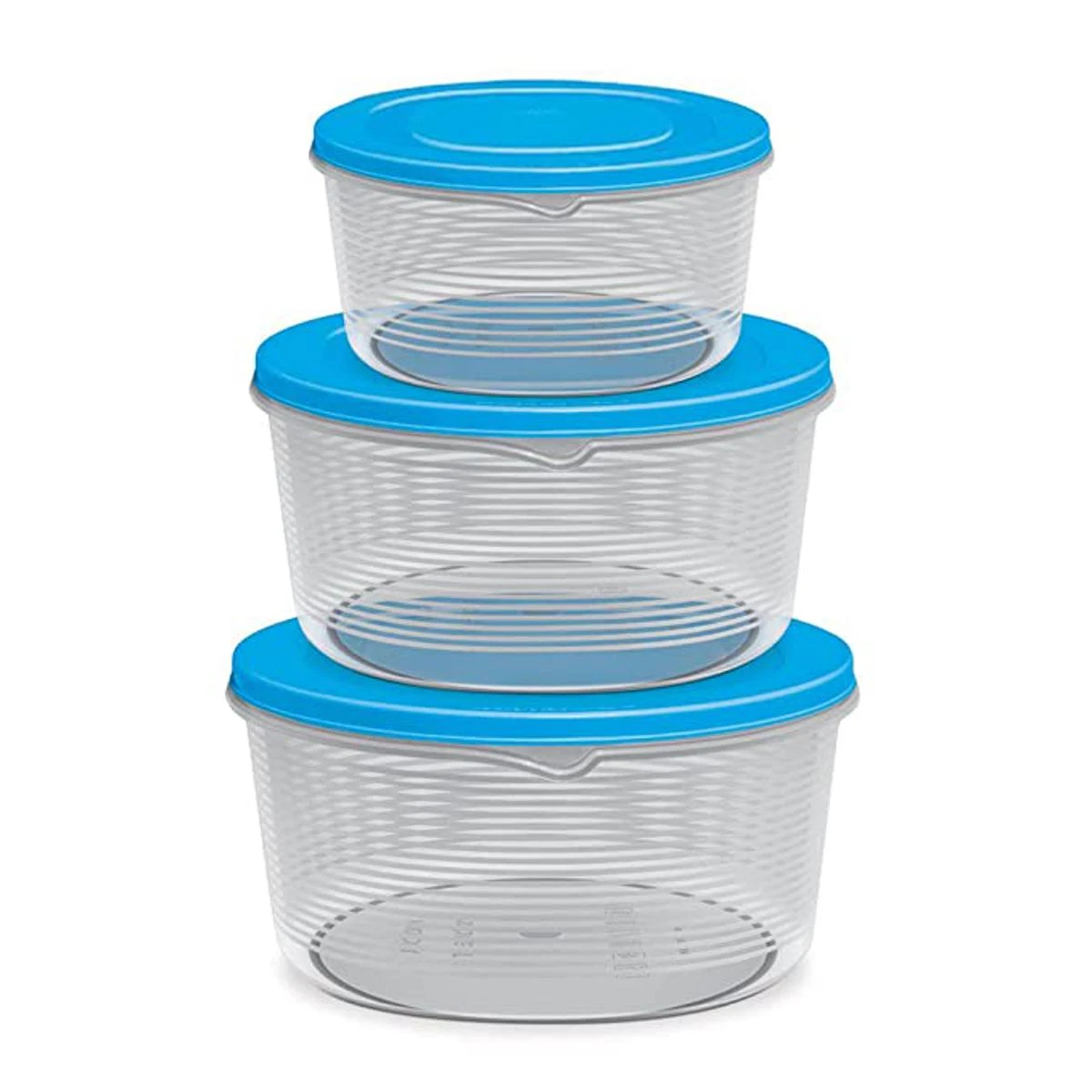 3 piece Bowl Set with Lids Kitchen Food Storage Containers,Leakproof Lightweight price in Pakistan
