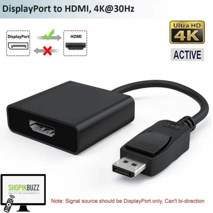 DP to hdmi female Display Port Male To HDMI DP To HDMI Converter cable Converter Adapter For PC price in Pakistan