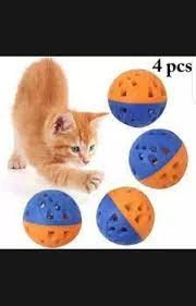 Cat plastic Playing Ball with bell price in Pakistan