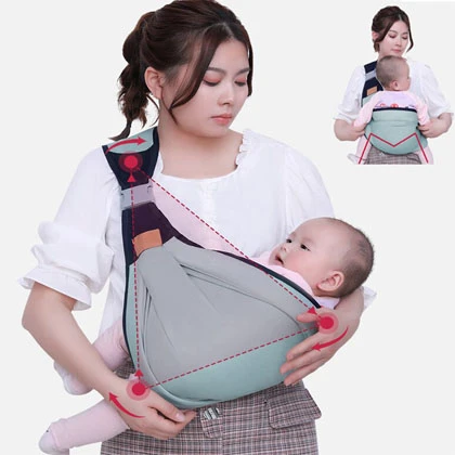 Baby Carrier Sling Wrap Multifunctional Universal Front Holding Type Simple Carrying Artifact Bag price in Pakistan