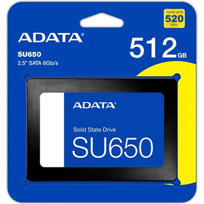 ADATA Ultimate SU650 512GB SSD 3D-NAND 2.5 SATA III Solid State Drive – ASU650SS-512GT-R price in Pakistan