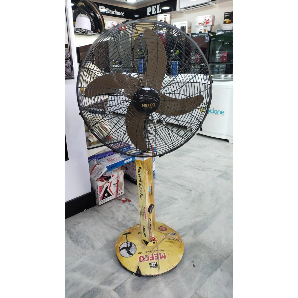 Mefco ( 12V DC ) PEDESTAL FAN 99.9% COPPER ENERGY SAVER price in Pakistan