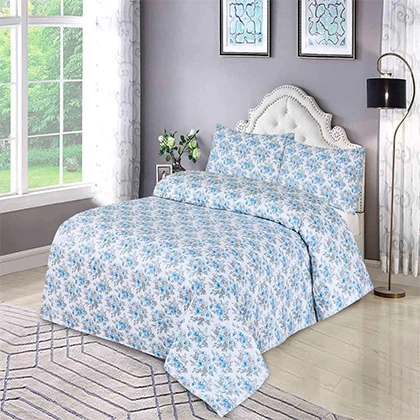 Pure Cotton Sating Export Quality King Size Bedsheet -BFHA733 (B) price in Pakistan