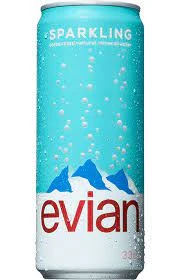 Evian Sparkling Natural Mineral Water Can price in Pakistan