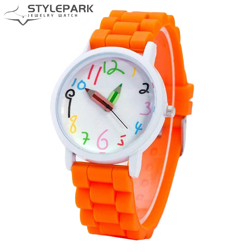 Cartoon Children Kids Round Dial Silicone Strap Analog Quartz Wrist Watch Gift price in Pakistan