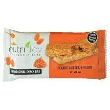Nutrilov Peanut Butter & Raisin Granola Bar Box (6 Bars – 45g Each) price in Pakistan