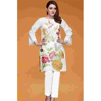 2pc Embroidered Lawn Shirt With Embroidered Trouser -BFHA624 (B) price in Pakistan