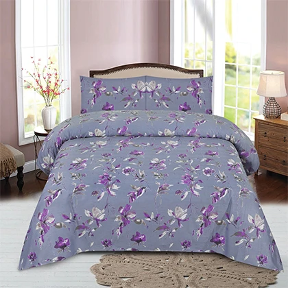 Pure Cotton Sating Export Quality King Size Bedsheet -BFHA740 (B) price in Pakistan
