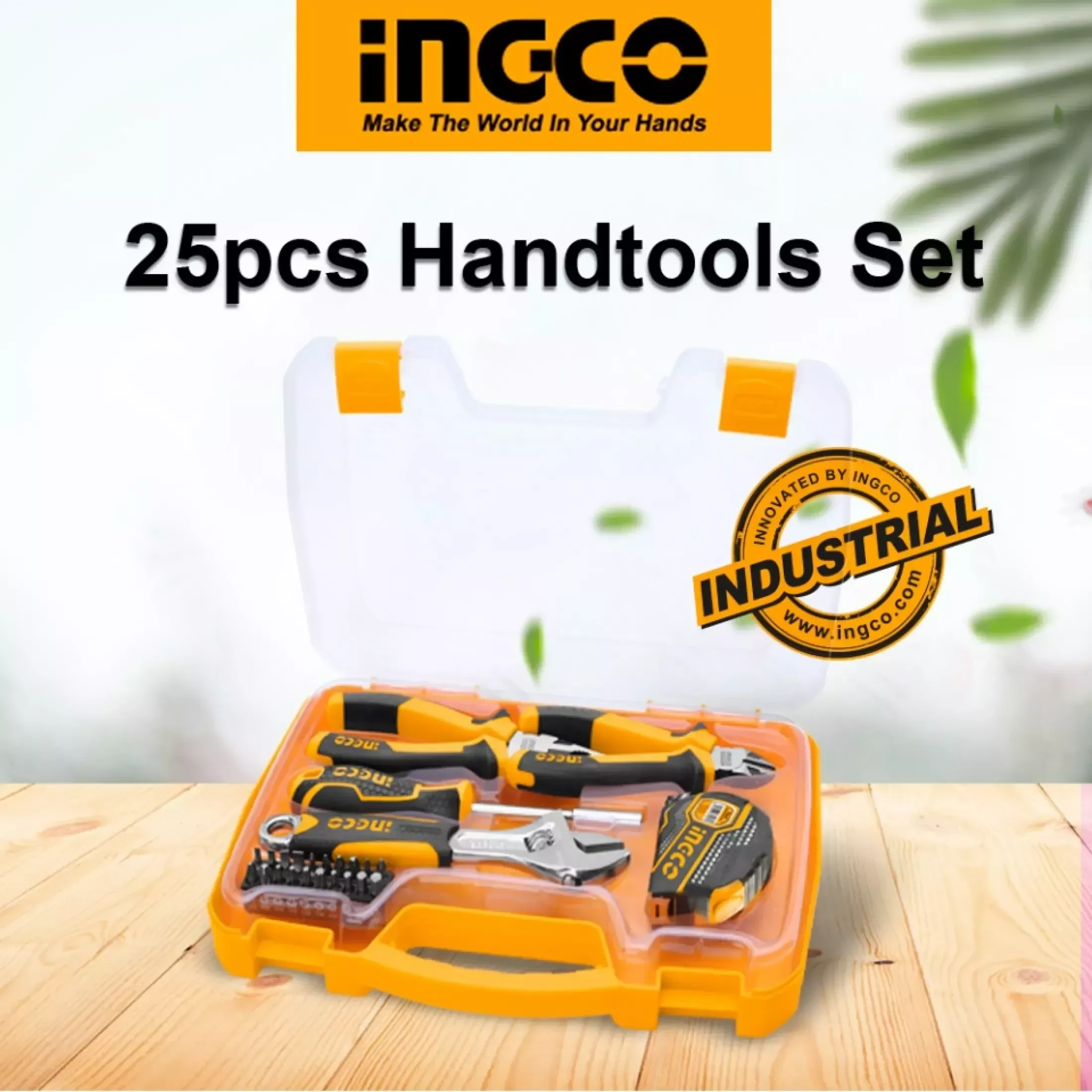 INGCO Industrial Hand Tool Set 25pcs with Plastic Hard Case price in Pakistan