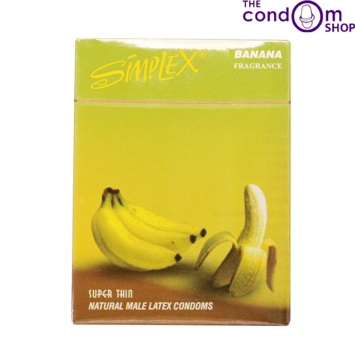 Simplex Flavored Condom BANANA – 3 Pieces (Super Thin Condoms) price in Pakistan