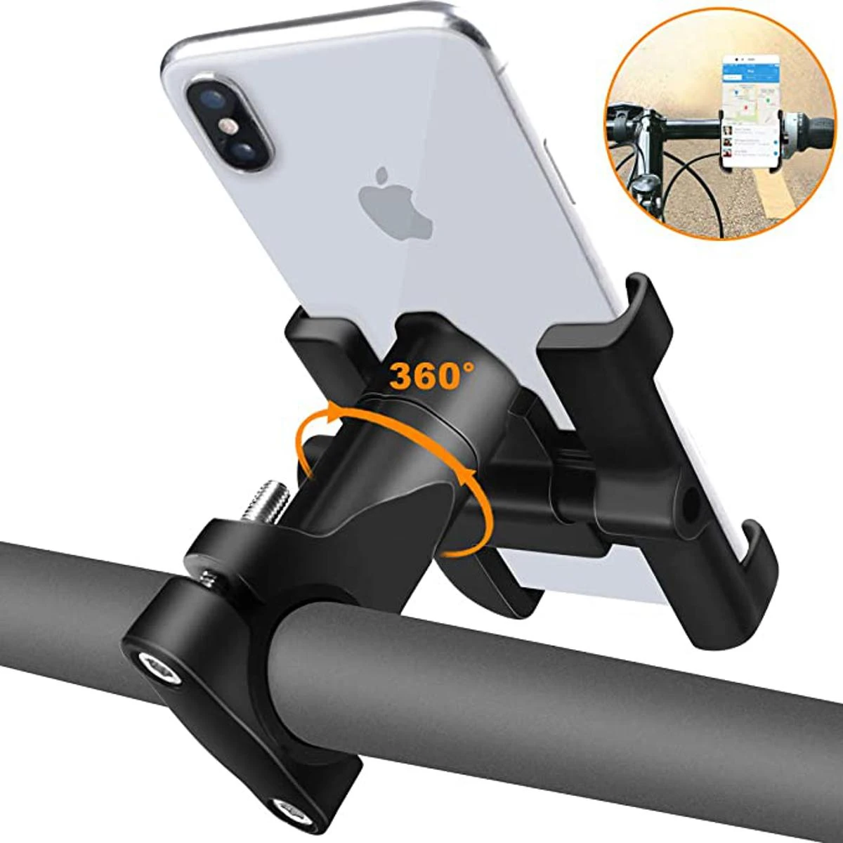 C1 Motorcycle Universal Aluminum Phone Holder Handlebar Bracket Stand for Mobile Phone Mount price in Pakistan
