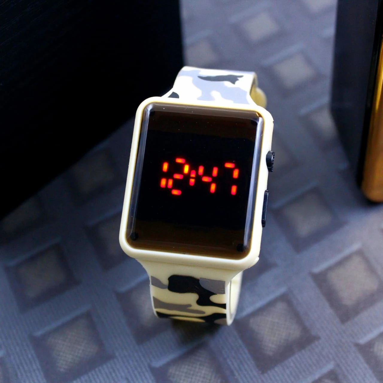 Girls Ladies Women Men as Birthday Gift Army Commando SiliconeLED Smart Sports Digital Bracelet Waterproof Hand Watch price in Pakistan