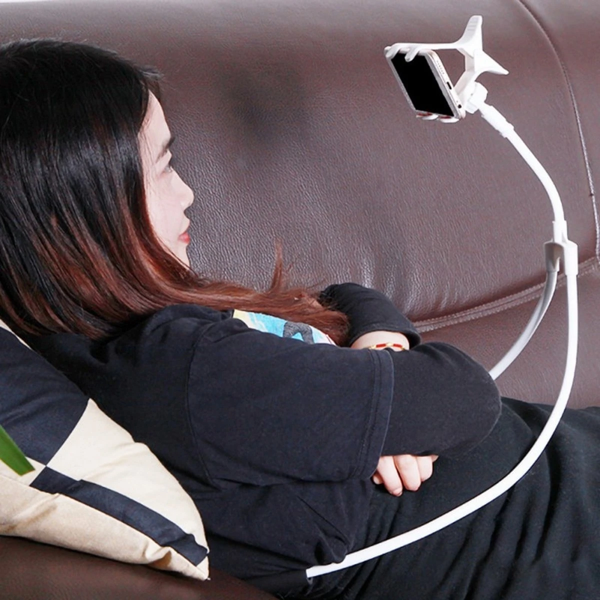 Flexible Lazy Neck Mobile Phone Smartphone Holder – Watch Movies Easily With Lazy Neck Holder With Smartphone Holder price in Pakistan