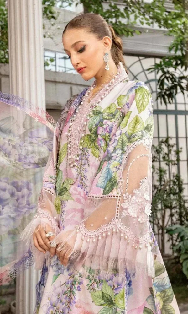 Maria.B – 3PC Digital Printed Lawn Suit price in Pakistan