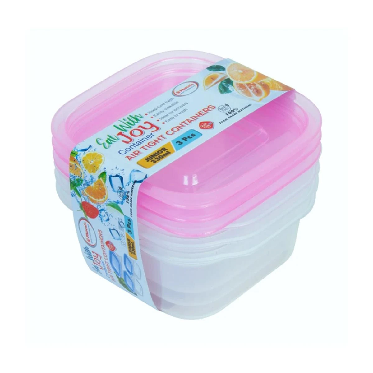 Pack of 3 – Plastic Container Sets 330ml price in Pakistan