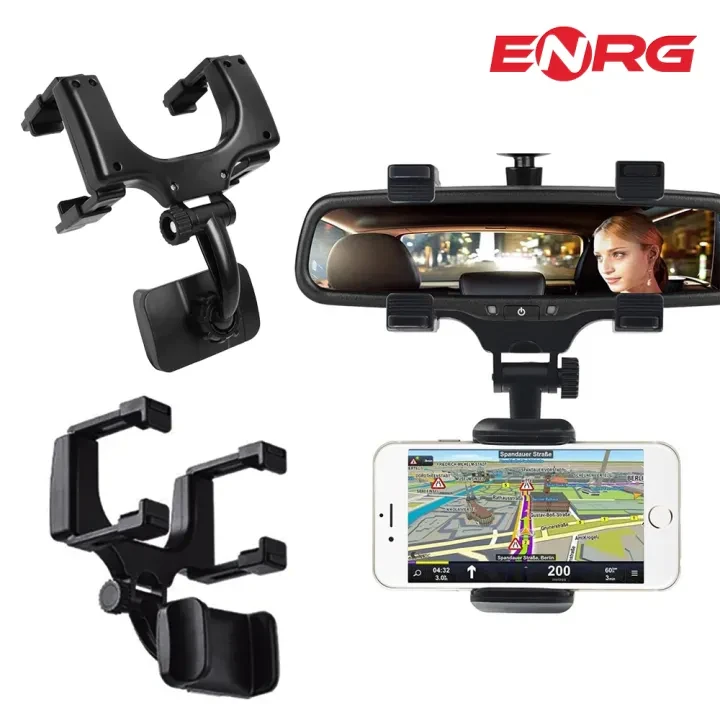 Energy – ENRG Car Mobile Phone Holder Rotatable Adjustable Rear View Mirror Stand Universal GPS Mounts Hanging Bracket Holders price in Pakistan