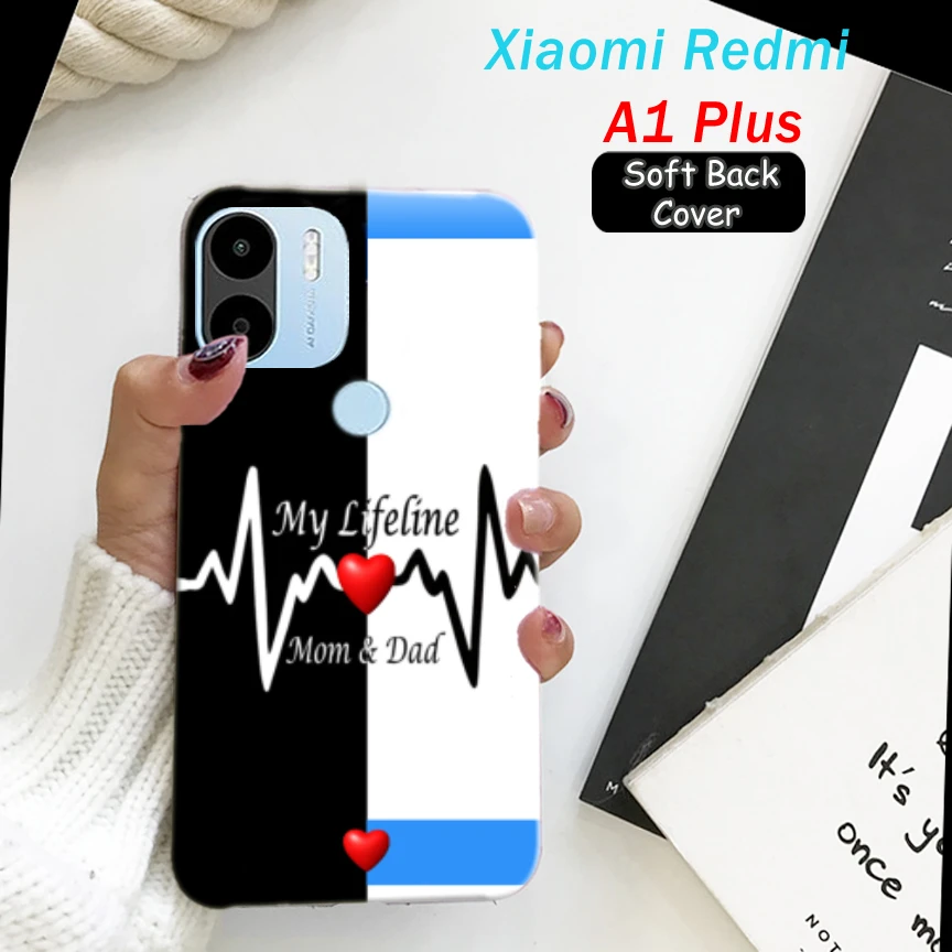 Xiaomi Redmi A1 Plus Back Cover – Mom Dad Soft Case Cover price in Pakistan