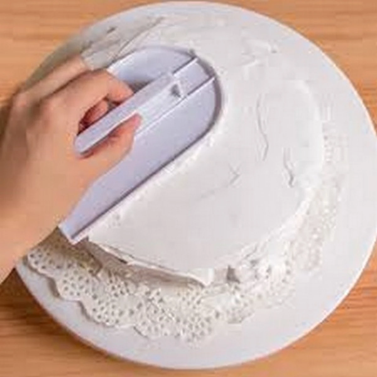 Kitchen Cake Smoother Spatula Icing Cream Scraper Fondant Pastry Decorating Polisher Tool price in Pakistan