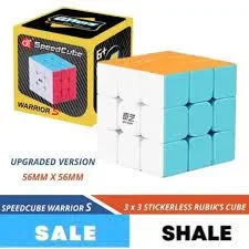 Experience the Fast Speed and Best Quality of the Original Qiyi Rubik’s Cube 3×3 Sticker less Qiyi Warrior S price in Pakistan