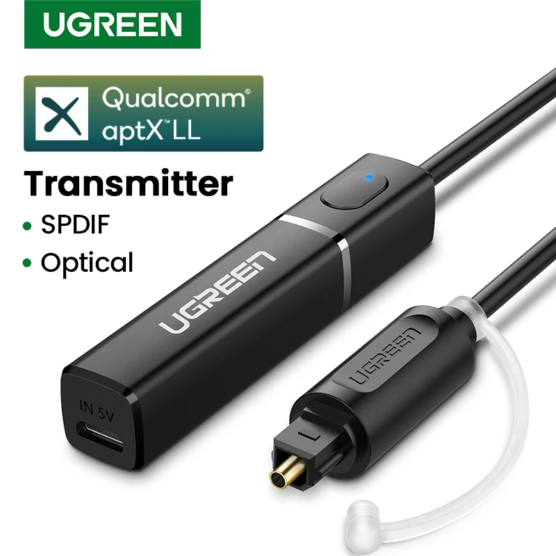 Ugreen Bluetooth Trans’mitter 5.0 TV Headphone PC PS4 aptX LL 3.5mm Aux SPDIF 3.5 Jack Optical Audio Music Bluetooth 5.0 Adapter price in Pakistan
