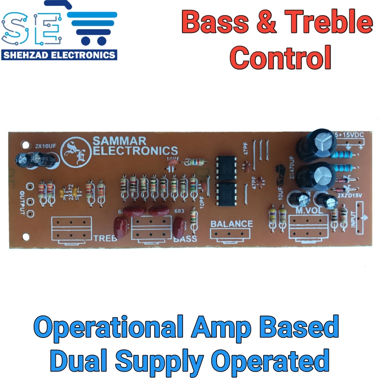 Bass Tone Mid Treble Stereo Board Volume Control price in Pakistan