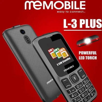 MeMobile L3 Plus (3 Sim Phone) price in Pakistan