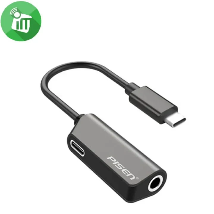 Pisen TS-E125 2in1 Zinc Alloy Adapter (Type-C + 3.5mm) price in Pakistan