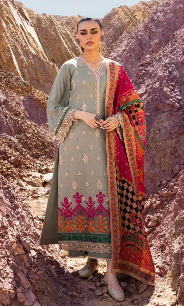 Zainab Chottani- 3PC Lawn Digital Printed Shirt With Printed Lawn Dupatta price in Pakistan