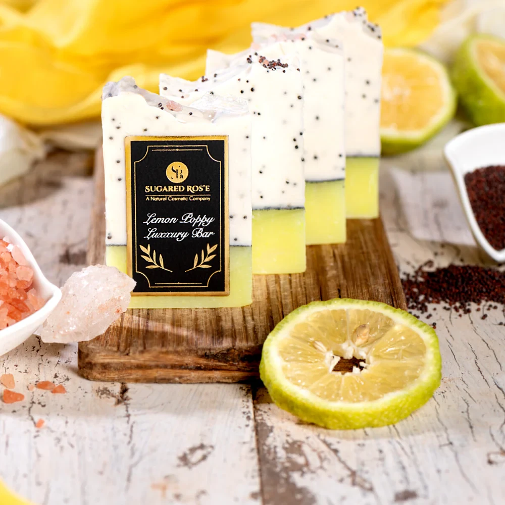 Lemon Poppy Natural Handmade Soap (100g) price in Pakistan