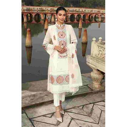 3PC Lawn Heavy Embroidered Shirt With Embroidered Chiffon Dupatta – BFAY838 (B) price in Pakistan