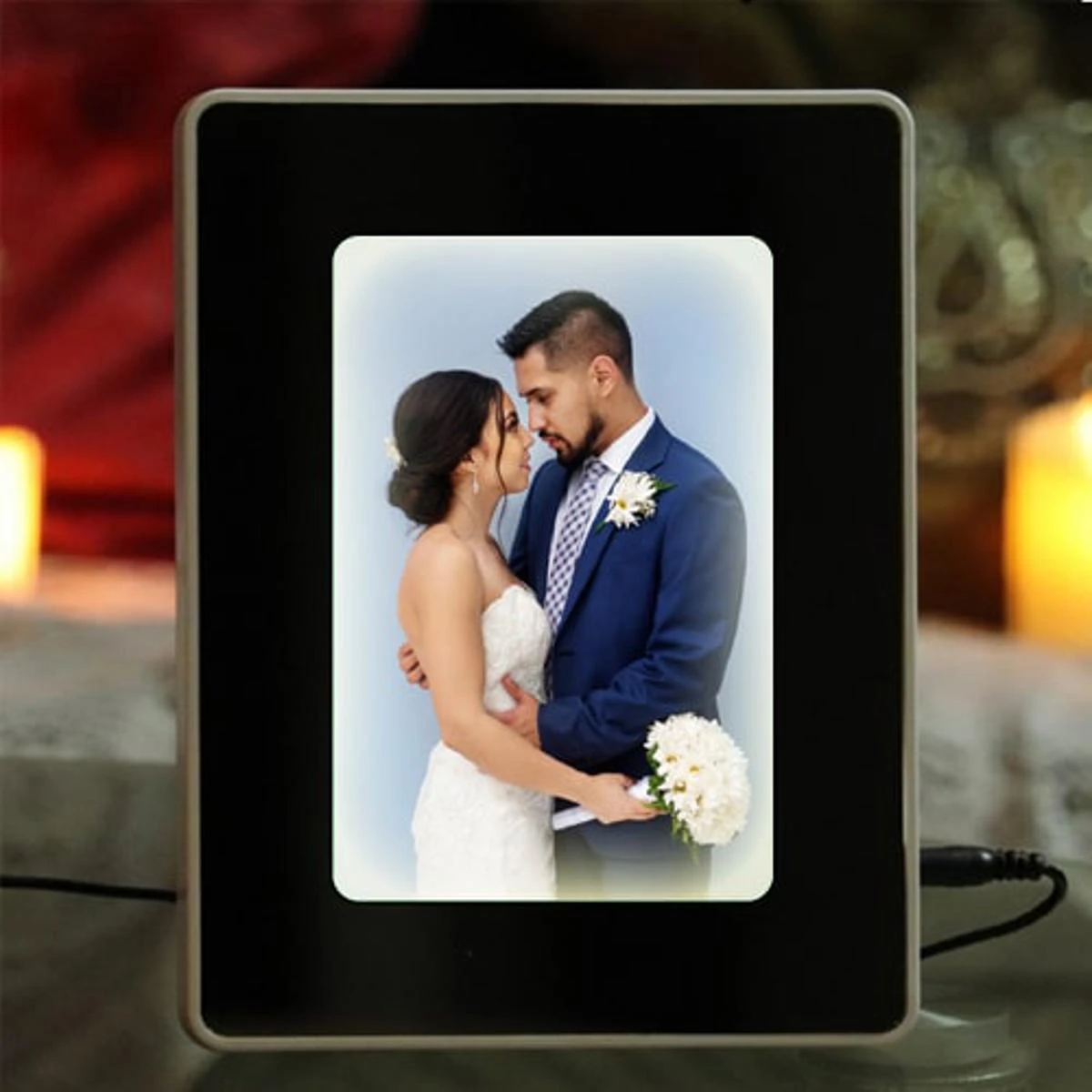 3 In 1 Magic Mirror Photo Frame LED Light + Photo Frame price in Pakistan