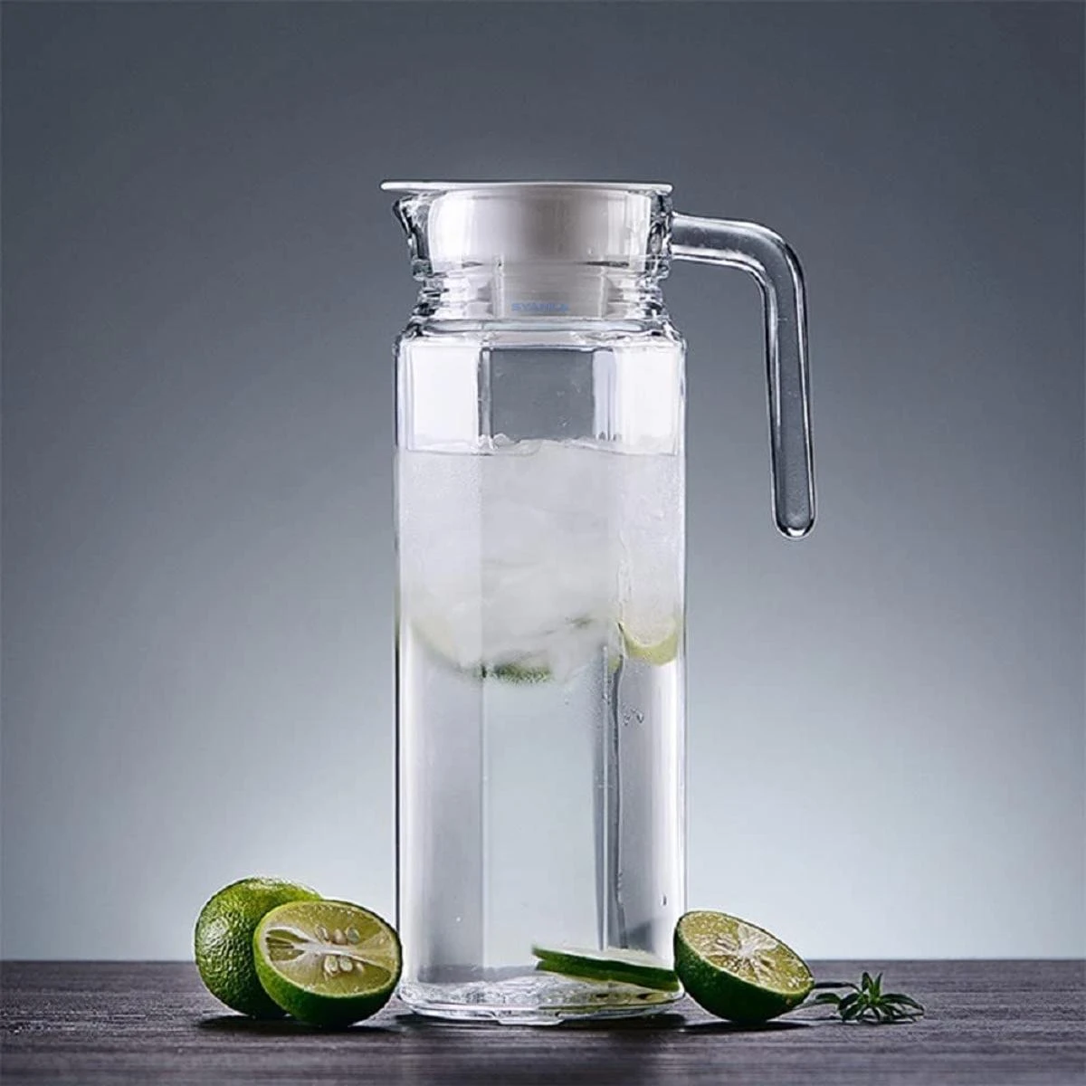 Premium Water and Juice Glass Jug Pitcher with lid, 1-Pcs, 1.1-Liter, Hot Cold Water Pitcher Water Jug price in Pakistan