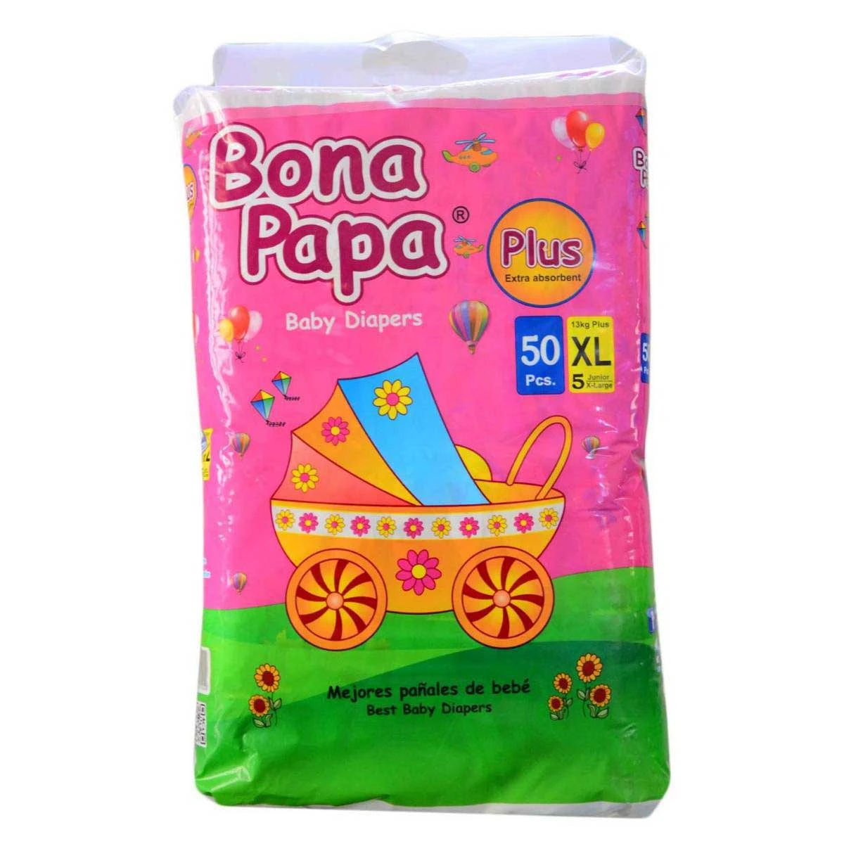 Bona Papa Plus Baby Diapers XL Size 5 – 50pcs price in Pakistan