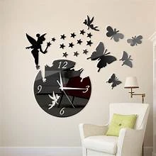 3D wall clock for bedroom price in Pakistan