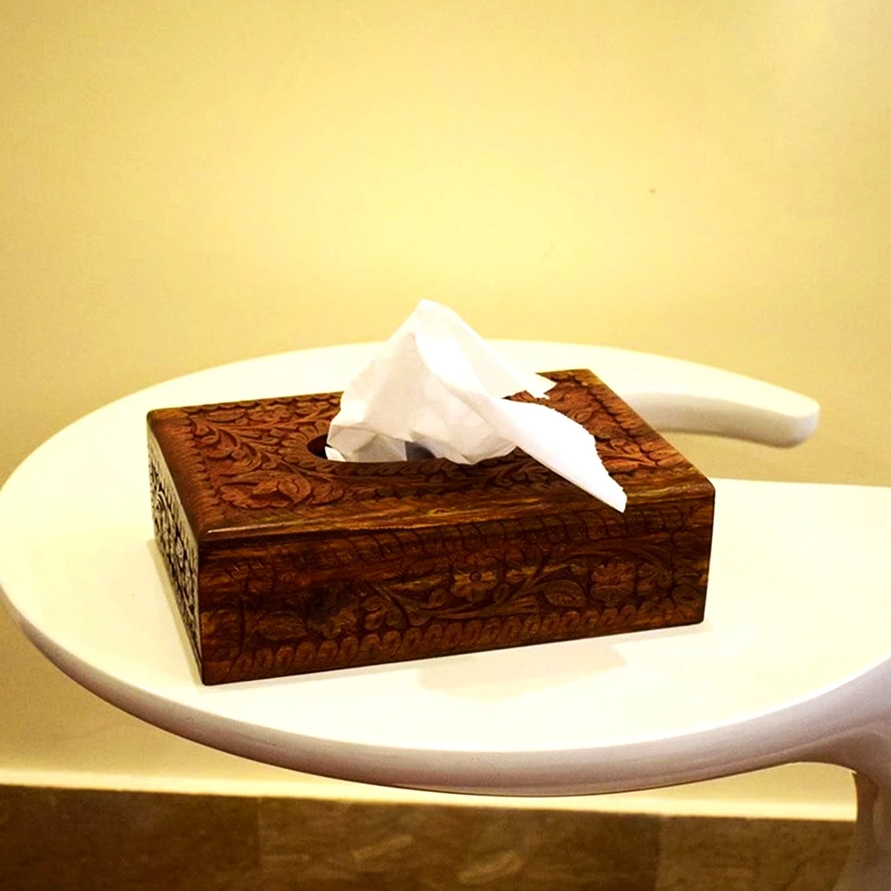 Wooden tissue box holder – Wooden tissue box – old radio style Wooden tissue box cover price in Pakistan