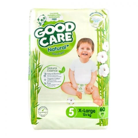 Good Care Natural Diaper Size 5 (13+kg) 60 pcs Mega Pack price in Pakistan