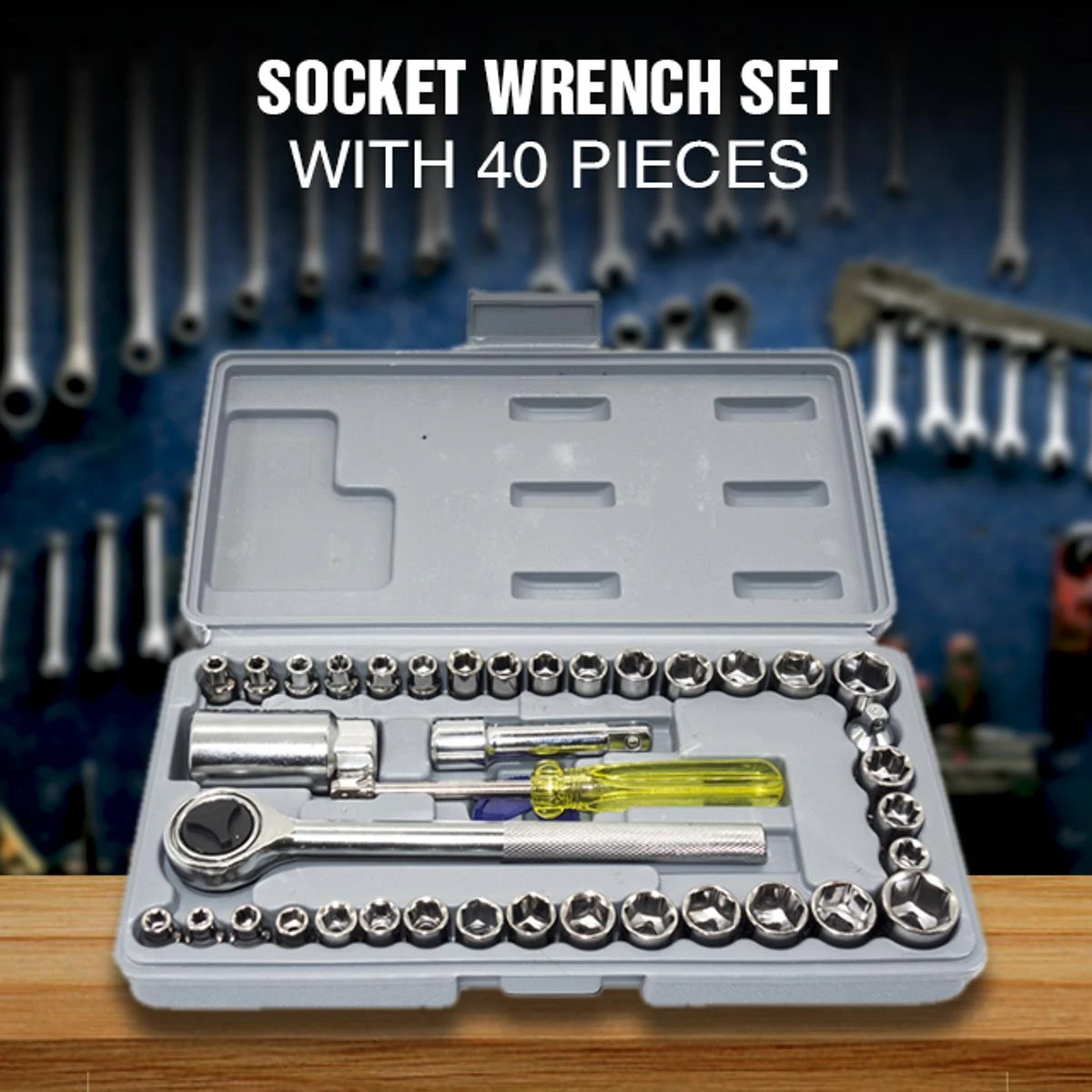 Original Aiwa 40 Piece Toolkit Tool kit Combination Socket price in Pakistan